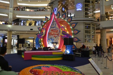 Deepavali décor in a mall in Kuala Lumpur
