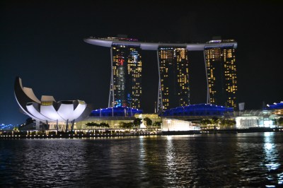 Marina Bay Sands Hotel (view from the Singapore River)